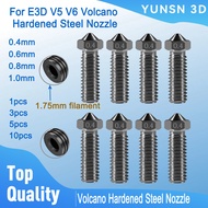 High Quality E3D Volcano Hardened Steel Nozzle 3D Printer Parts for V5 V6 Hotend M6 E3D Volcano Noz