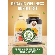 [BUNDLE DEAL] Country Farm Organic Apple Cider Vinegar (500ml) + Natural Rainforest Acacia Honey 1Kg