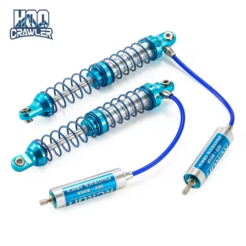 1/10 RC Oil Piggyback Shock Absorber with Remote Reservoir Adjustable 70-123mm for RC Crawler SCX10