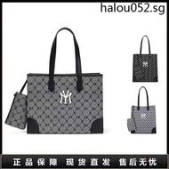 Hot Sale. Korea Korea MLB YUF Jacquard Tote Bag Letter Full Print Large Capacity Shopping Bag Commuter Student Female Bag One Shoulder