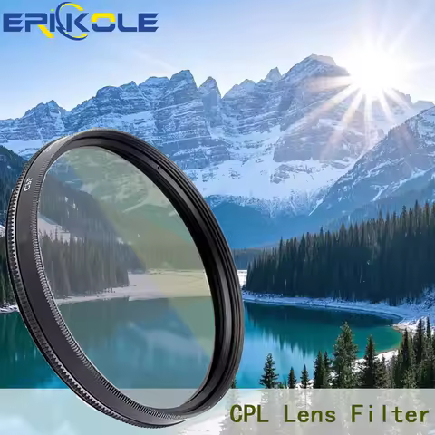 ERIKOLE CPL Circular Polarizing Filter - 37 40.5 43 46 49 52 55 58 62 67 72 77 82 mm for Canon Nikon