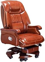 SMLZV Executive Swivel Adjustable Swivel Office Desk Chair with Armrests Lumbar Support Desk Ergonomic Chair Chair Office Business Reclining Computer Chair Home Leather Swivel Chair