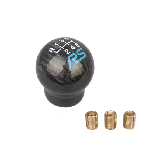Carbon Fiber Style Gear Shift Knob Universal Shape Manual Transmission Shifter Lever Knob For Focus