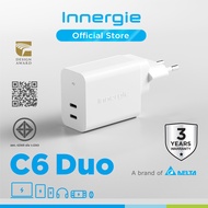 Innergie C6 Duo USB-C Power Adapter (changeable Plug)