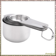 [S D K G] Measuring Cups Set of 7 with 1/8 Cup Coffee Scoop,Stainless Steel Metal Measuring Cup, 7 P