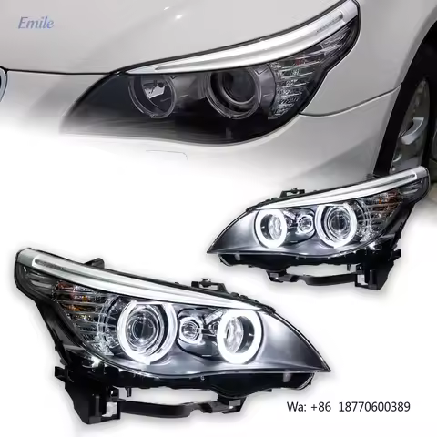 For BMW E60 Xenon Headlight 2008 2009 2010 E61 Head Light 525i 530i 535i Drl for BMW E60 Accessories