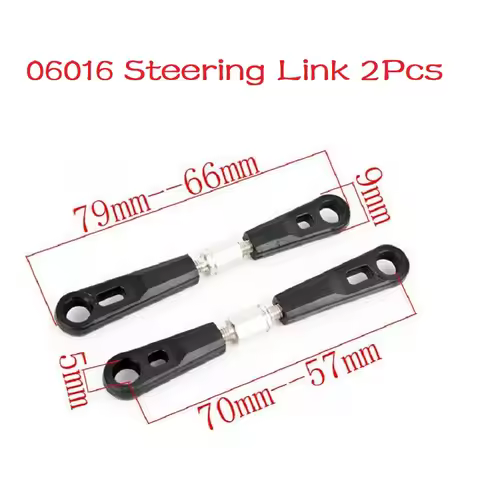 RC 06016 Steering Link 2Pcs For 1/10 HSP 94106 94107 94170 94166 94108 94188 94111 94111pro 94155 Bu