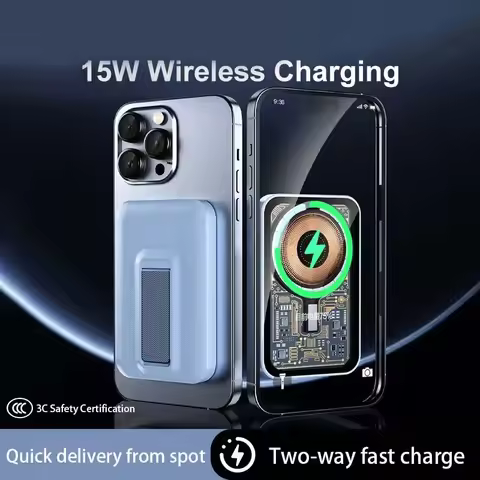 20000mAh Magnetic Wireless Portable Power Bank Magsafe External Battery Charger Cases 22.5W Fast Cha