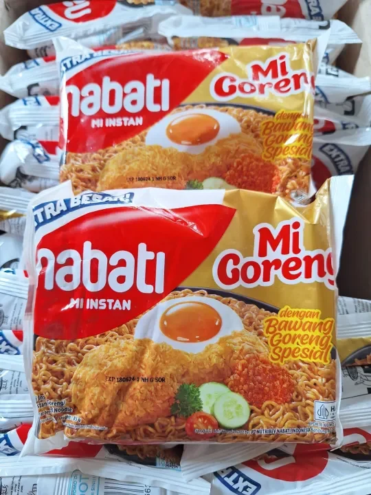 Nabati Mie Instan Goreng 1pcs-Richeese Nabati Mie Mi Instant Mie Mi Goreng Extra Besar-Sedaap goreng