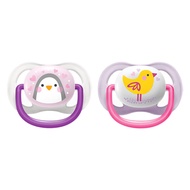 PHILIPS AVENT 新安怡 Ultra Air 安撫奶嘴 2入組  企鵝+小鳥  0-6個月  1組