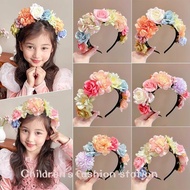 Children Imitation Hairpin Hanfu Garland Hair Accessories Girls Flower Headband Ethnic Style Hanfu Hair Accessories Little Girl Hairpin Flower Headband