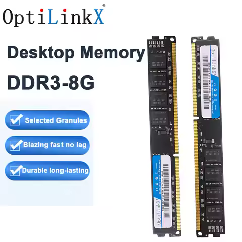 OptiLinkX DDR3 RAM 8GB 1600MHz 1333MHz Desktop Memory PC3L-12800U DIMM 240pin 1.35V Memoria RAM DDR3