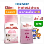 Royal Canin Kitten 10kg (Exp.06/25) / Royal Canin Mother &amp; Babycat 10kg (Exp.06/25) โรยัลคานิน แม่แมว ลูกแมว ถุงใหญ่ ขนาด 10 กิโลกรัม