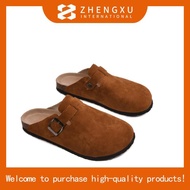 Women's Sandals. Classic Women's Suede Clog Sandals. Modern Women's Boston Suede Leather Sandals