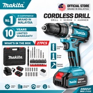 Makita Cordless Drill Hand Drill Hammer Drill Electric Drill Screwdriver Mesin Drill Bateri