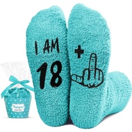 HAPPYPOP 19 Year Old Birthday Gifts - Socks Gift Ideas for 19th Birthday Girl Boy Male EOQV