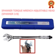 Spanner torque wrench adjustable head 19-110Nm/with case/multipurpose/aircond/car/spana tork kepala 