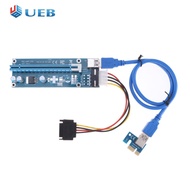 USB 3.0 PCI-E Express 1x to16x Thẻ mở rộng Thiết bị mở rộng Adapter SATA 4pin điện