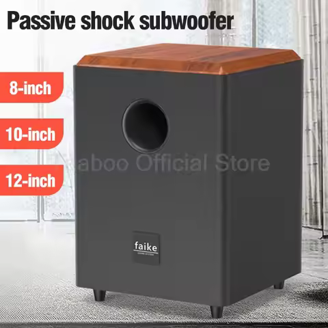 8/10/12 Inch Passive Subwoofer Speaker Wooden HiFi High Power Subwoofer High Fidelity DV TV Amplifie