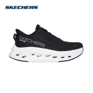 Skechers Women Slip-ins Performance Max Cushioning Glide-Step Shoes - 129400-BKW Air-Cooled Goga Mat