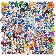 100Pcs Animation Game Sonic The Hedgehog Stickers DIY Guitar Notebook Luggage Phone Tablet Stickers