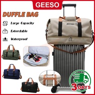 GEESO Unisex Travel Luggage Bag Big Capasity Fashion Beg Extendable Waterproof Duffel Beg Baju Pakai