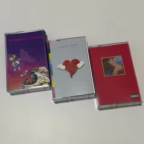 Rap Kanye West Graduation Music Tape My Beautiful Dark Twisted Fantasy Album 808s Heartbreak Cassett