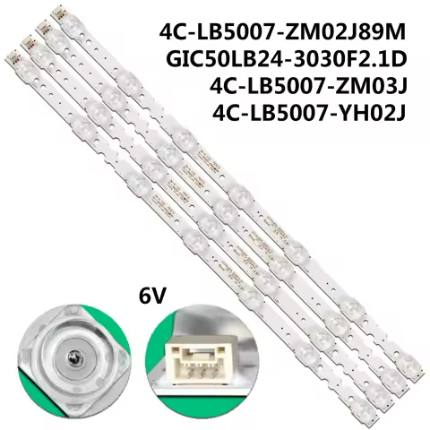 YHF 4C-LB5007 YH02J-YH04J-ZM02J ZM02J89M GIC50LB24-3030F2.1D LED strip For 50U39CMC 50U3800C 50C715 