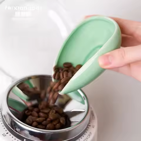 Ceramic Coffee Bean Dosing Tray Coffee and Tea Tools Set Tools Coffee Bean Spoon Shovel Tea Trays Me