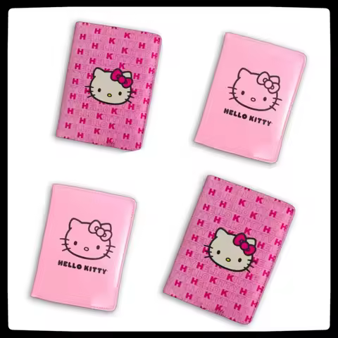 hello kitty passport holder ticket holder protective cover passport bag women's travel abroad docume
