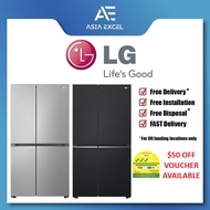 LG GS-B6473PY | GS-B6473EP 647L PRIME SILVER / MATTE BLACK 3 TICK SMART INVERTER SIDE BY SIDE REFRIG