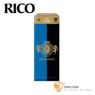 竹片►美國 RICO Grand Concert Select 低音 豎笛/黑管 竹片 4號 Bass Clarinet (5片/盒)【藍黑包裝】
