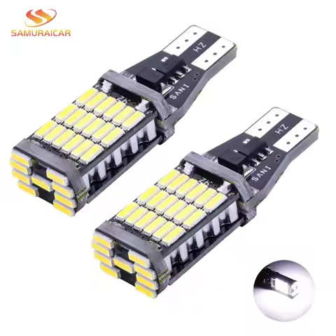 2pcs T15 4014 45chips W16W LED Backup Light Reserve Lamp Canbus Bulbs NO Error High Power LED Canbus