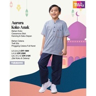 Aurora TURQUOISE CHILDREN'S KOKO SET/KOKO AND PANTS/NIBRAS SARIMBIT FAMILY BY NIBRAS 100% ORIGINAL