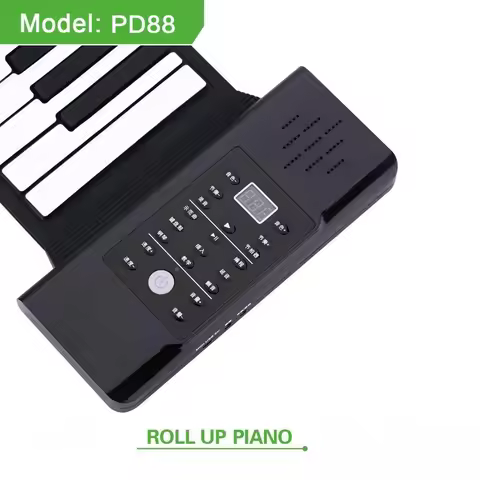 88-key Roll-up Piano Thickened Version Portable Electronic Keyboard School Roll-up Piano With Built-