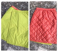 Mont bell Japan Montbell quilted outdoor reversible skirt