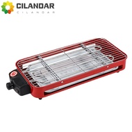 Zibo Barbecue Outdoor Plug in Electric Barbecue Pan Smokeless Multi functional Barbecue Grill Rack Electric Barbecue skewers Fried Barbecue Pan