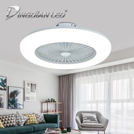 DingDian LED AC220V 24Inch Ceiling Fan with Light 32W Motor+80W Light Tricolor Ceiling Fan Lamp with Remote for Bedroom,Children's Room