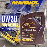 MANNOL MN7918 LEGEND ULTRA FULLY SYNTHETIC 0W20 (4L) MINYAK HITAM