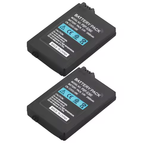 2Pcs Battery for Sony PSP2000 PSP3000 PSP 2000 PSP 3000 Gamepad PlayStation Portable Controller 2400