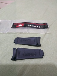 Rubber B 黑色橡膠錶帶