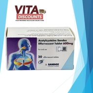 ACETYLCYSTEINE SANDOZ 600MG ETABS 20S