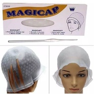 MAGICAP SILICONE RUBBER HIGHLIGHT CAP (FOR HIGHLIGHT COLORING HAIR DYE/) BLEACHING DYE CAP