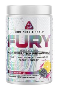 Core Nutritionals Fury V2: Pre-Workout Powder to Maximize Performance in The Gym W/Zum-XR® Caffeine,