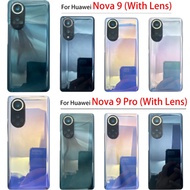 For Huawei Nova 9/Nova 9 Pro/Nova 9 Se Back Cover Glass Rear Housing Battery Door Replacement with Camera Lens Adhesive Sticker