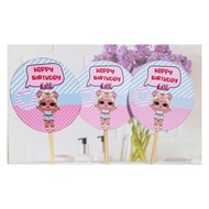LOL cupcake topper contains 12