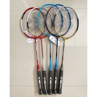 3 Rackets + 3 Badminton Racket Handgrips Direct Pull Model 22-23 lbs