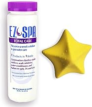 EZ Spa Total Care Weekly Bundle, 1lb EZ Spa Total Care Solution with Premium Scum Star Sponge
