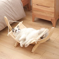 Real Wood Floor Standing Cat Bed Swing Dog Bed Pet Bed for Sunbathing Cat House Dog Kennel Pet Suppl