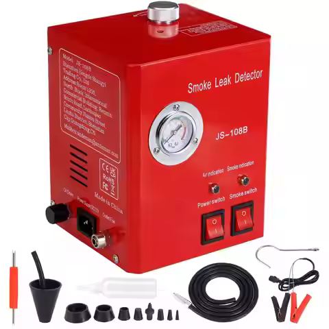 Professional Smoke Tester with Pressure Gauge EVAP Smoke Machine 12V Diagnostic Tester Smoke Leak De